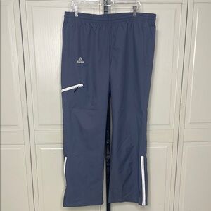 Adidas Men's Windbreaker Track Pants / Gray / XL / 31" Ankle Zip